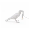 Seletti White Resin Bird Waiting Lamp