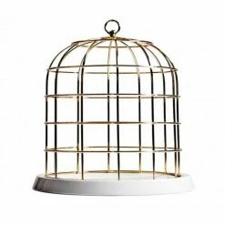 Seletti Golden Twitable Cage with Plate