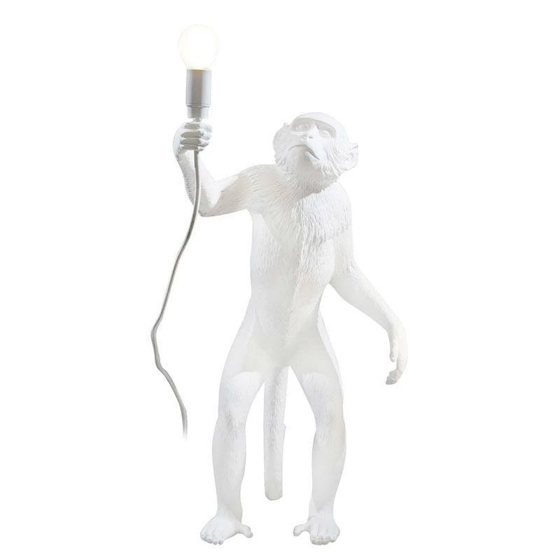 Seletti White Monkey Resin Foot Lamp