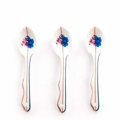 Seletti Set of 3 Hybrid Armilla Porcelain Cucchiai