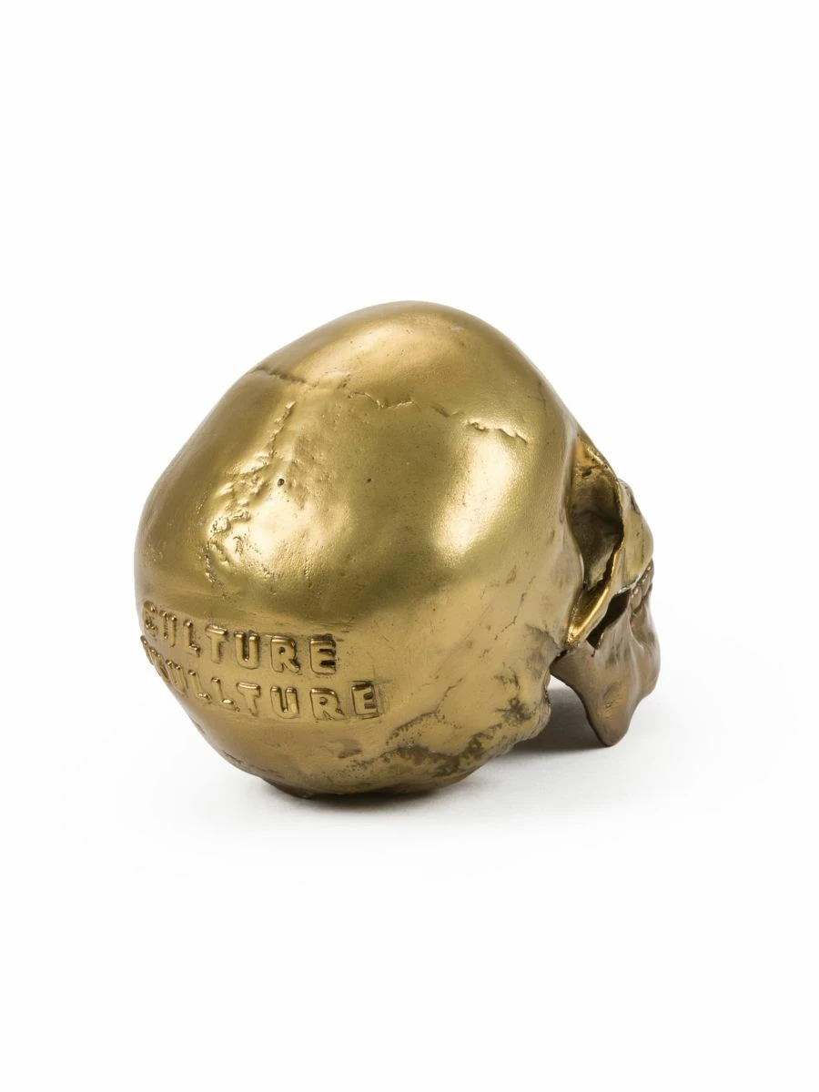 Seletti Aluminum Human Head Skull