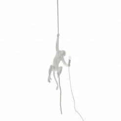 Seletti White Monkey Resin Celling Hanging Lamp