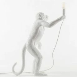 Seletti White Monkey Standing Indoor Version Lamp