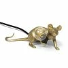 Seletti Gold Laying Mouse Lamp