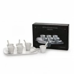 Seletti Estetico Quotidiano Coffee set of 6 Cups + 1 Tray