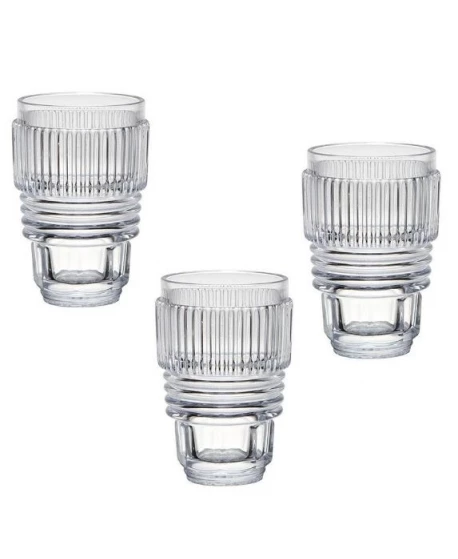 Seletti Large Machine Collection Set Of 3 Drinking Glass