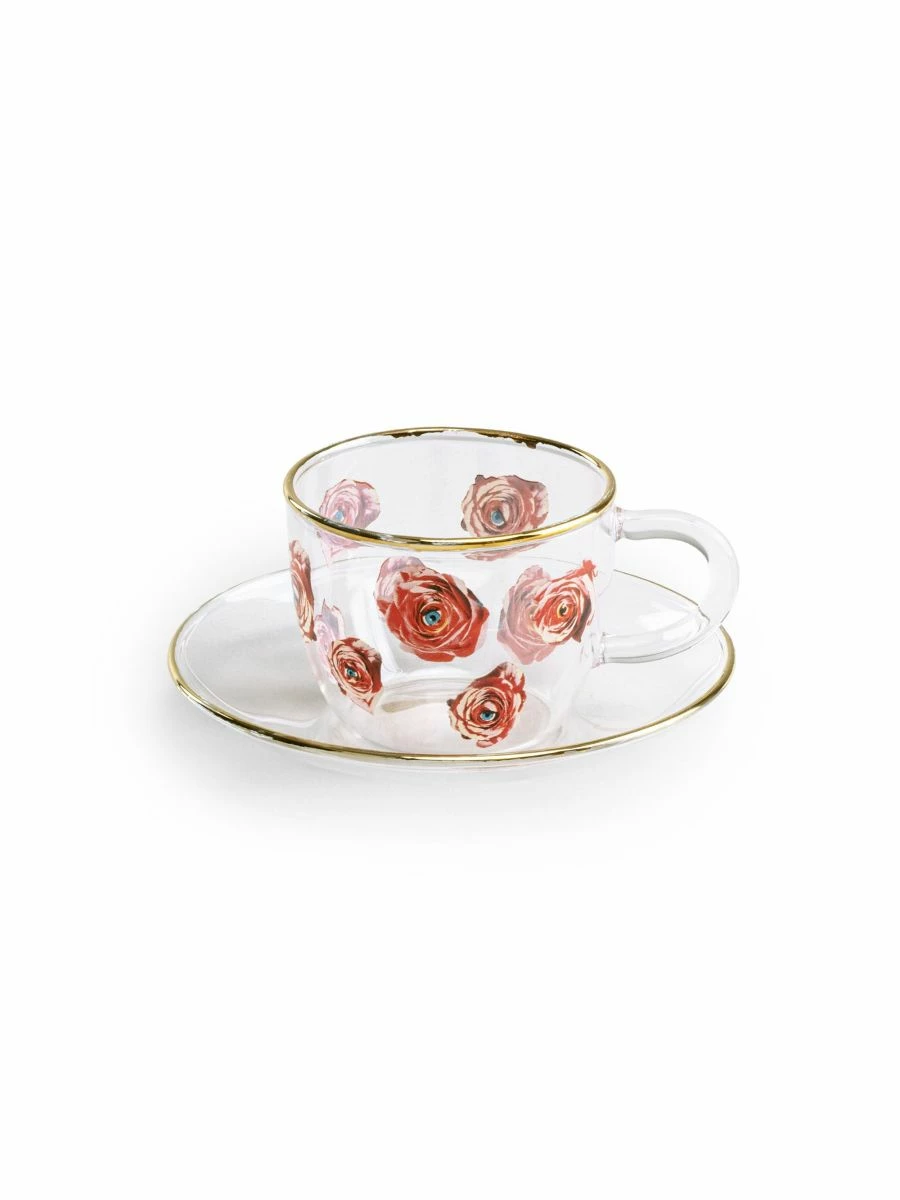 Seletti Roses Printed Coffee Cup