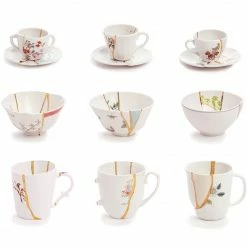 Seletti White Kintsugi Mug