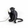 Seletti Black Sitting Version Monkey Lamp