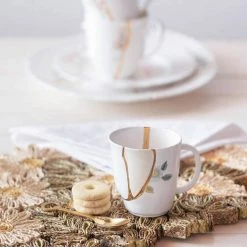 Seletti Hand Painted Real Gold Porcelain Mug