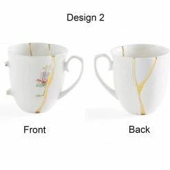 Seletti Hand Painted Real Gold Porcelain Mug