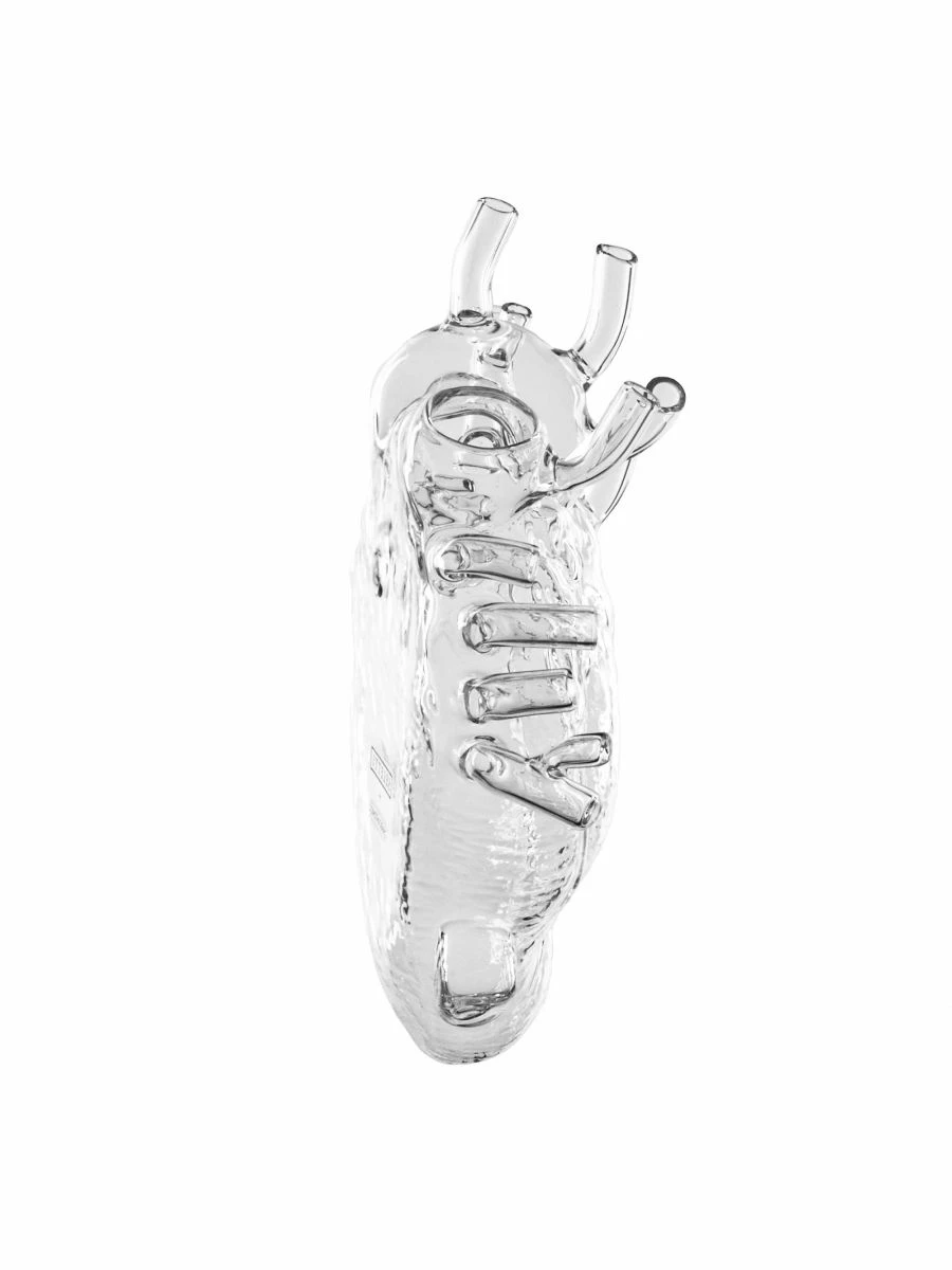 Seletti Love in Bloom Glass Heart Vase