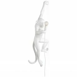 Seletti Monkey Lamp Hanging Left Hand - White