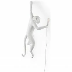 Seletti Monkey Lamp Hanging Left Hand - White