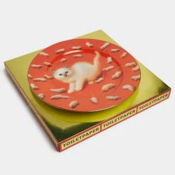 Seletti Toiletpaper Porcelain Plate - Kitten