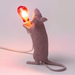 Seletti Standing Mouse Lamp Love Edition