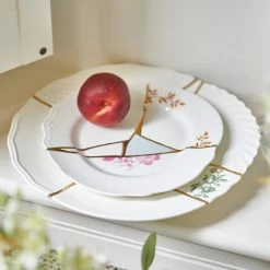 Seletti 24 Carat Gold Kintsugi Side Plate