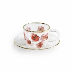 Seletti Toiletpaper Magazine Roses Espresso Cup & Saucer