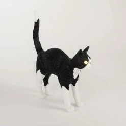 Seletti Black and White Jobby The Cat Lamp