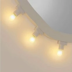Seletti MDF Mirror Luminaire With Bulbs Small 30x32 cm