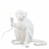 Seletti White Sitting Monkey Lamp